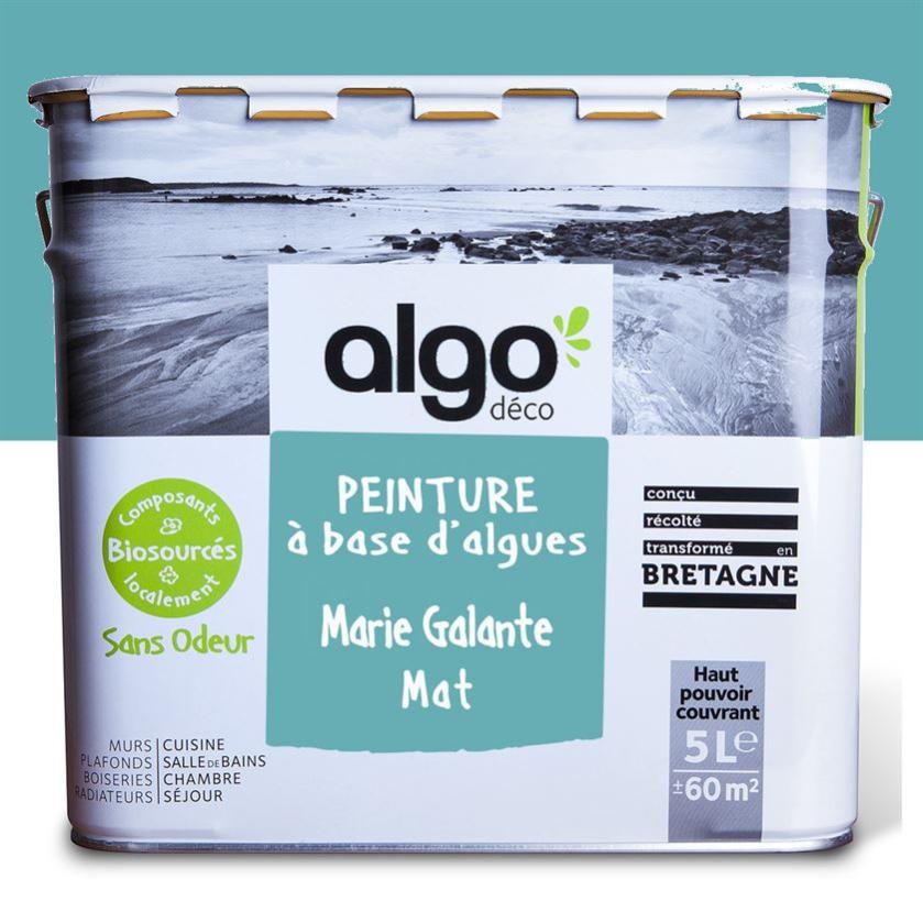 Peinture saine Algo - Bleu Marie-Galante - Mat - 5L