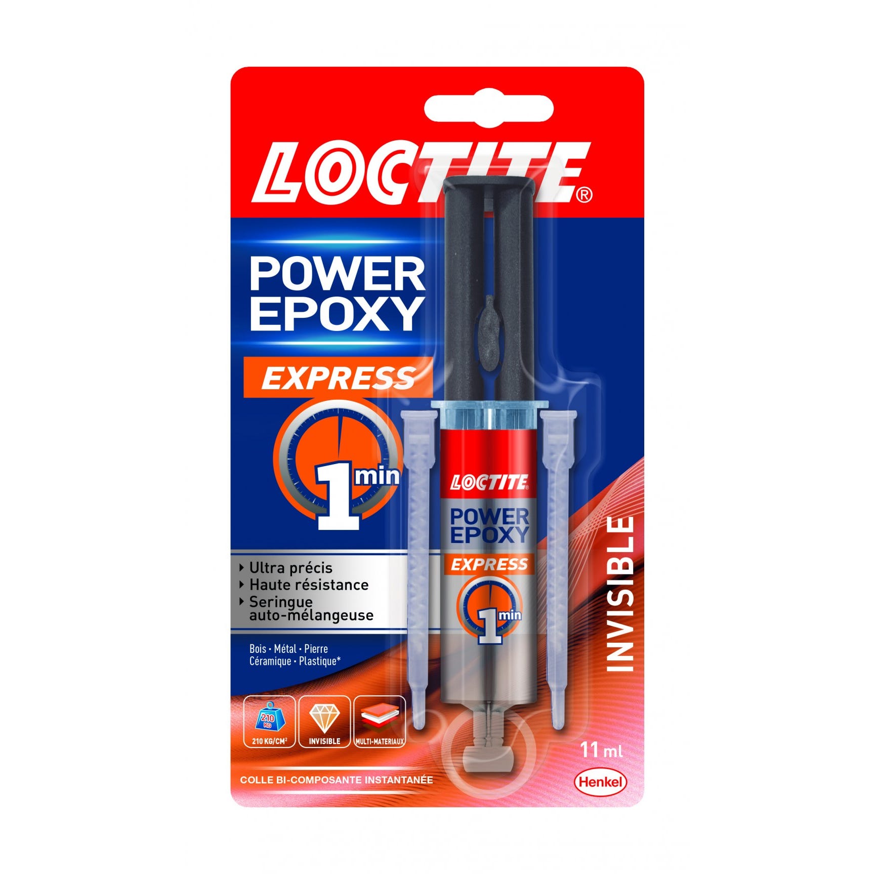 Colle seringue époxy express LOCTITE, 13 g 0