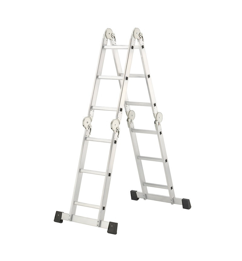 Echelle pliante articulée 4x3 échelons 4m35 en alu Hailo