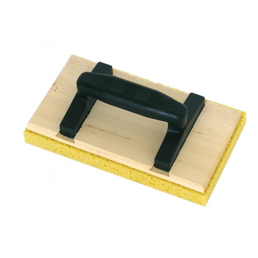MONDELIN - Taloche bois, semelle mousse, rectangulaire, poignée ovale - 14 x 25 cm