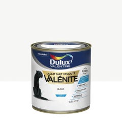 Peinture laque boiserie Valénite blanc mat 0,5 L - DULUX VALENTINE