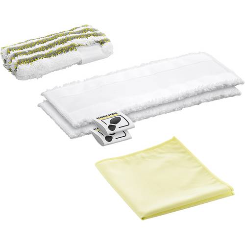 Kärcher 2.863-266.0 2.863-266.0 Set de chiffons en microfibre pour la salle de bain 1 set blanc, jaune
