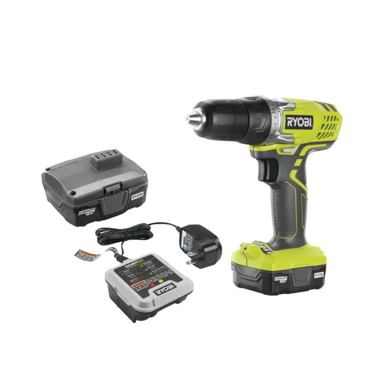 Perceuse-visseuse RYOBI 12V Lithium - 1 batterie 1.3Ah - 1 chargeur 3 heures R12SD-L13G