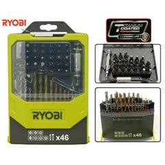 Coffret RYOBI 46 accessoires mixtes RAK46MIX 1