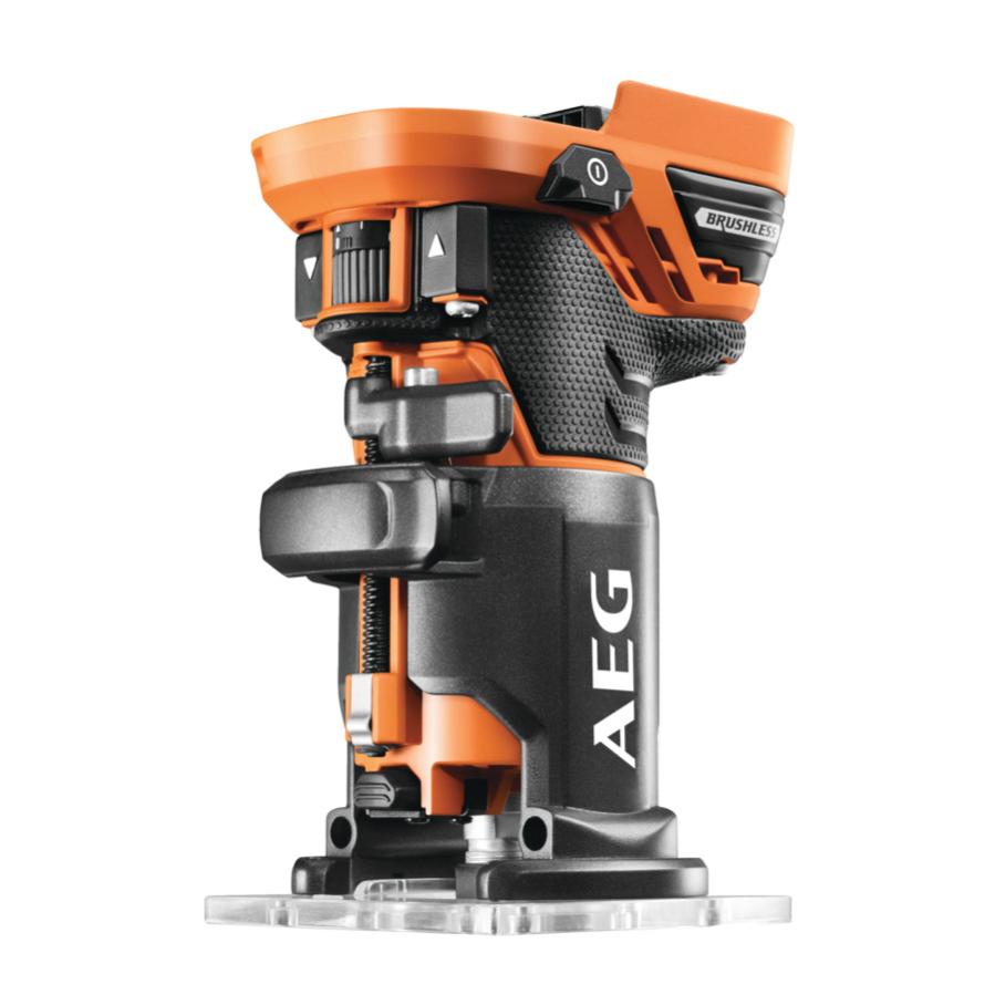 Affleureuse Brushless 18 V sans batterie ni chargeur 6 mm 25000 tr/min BOF18BL-0 AEG