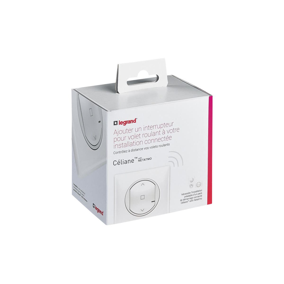 Interrupteur connecté LEGRAND Volet roulant Celiane with Netatmo Blanc