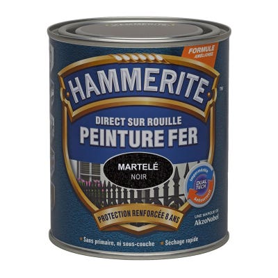 Peinture martelée Hammerite - Boîte 750 ml - Vert épicéa
