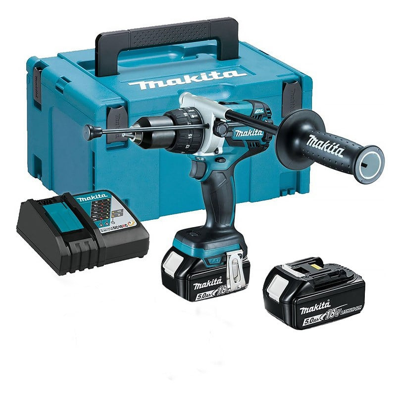 Perceuse à percussion 18V LXT (2x5,0 Ah) en MAKPAC - MAKITA DHP481RTJ