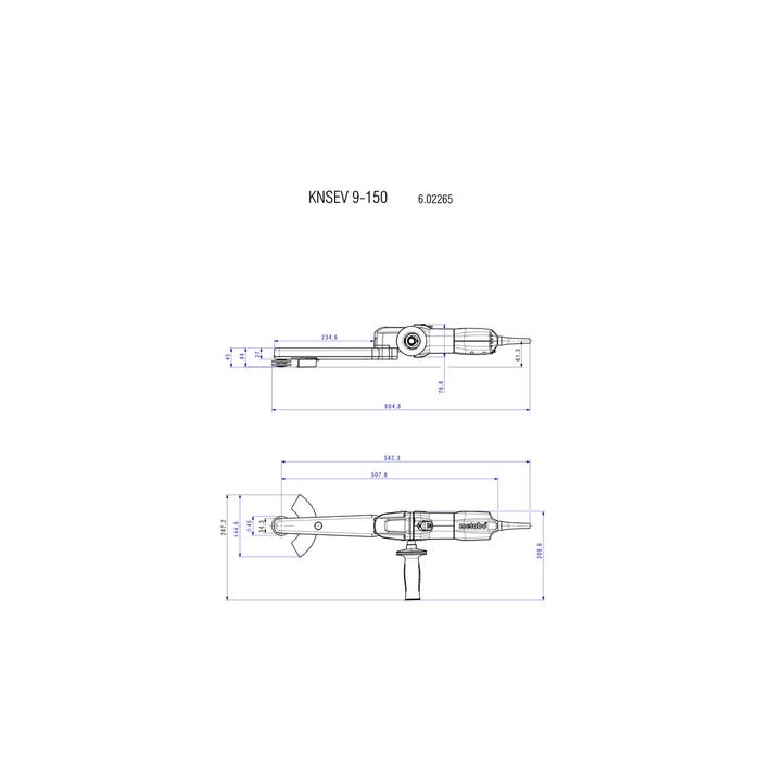 Meuleuse pour soudure d'angle 150mm 950W KNSE 9-150 Set Metabo 1