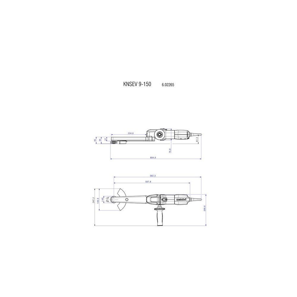 Meuleuse pour soudure d'angle 150mm 950W KNSE 9-150 Set Metabo 3