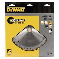 Dewalt DT4067-QZ Lame de scie circulaire portative Extreme Workshop 235x30mm 40 dents 2