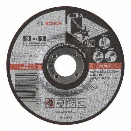 Bosch Accessories 2608602389 Disque à tronçonner à moyeu déporté 125 mm 22.23 mm 1 pc(s)