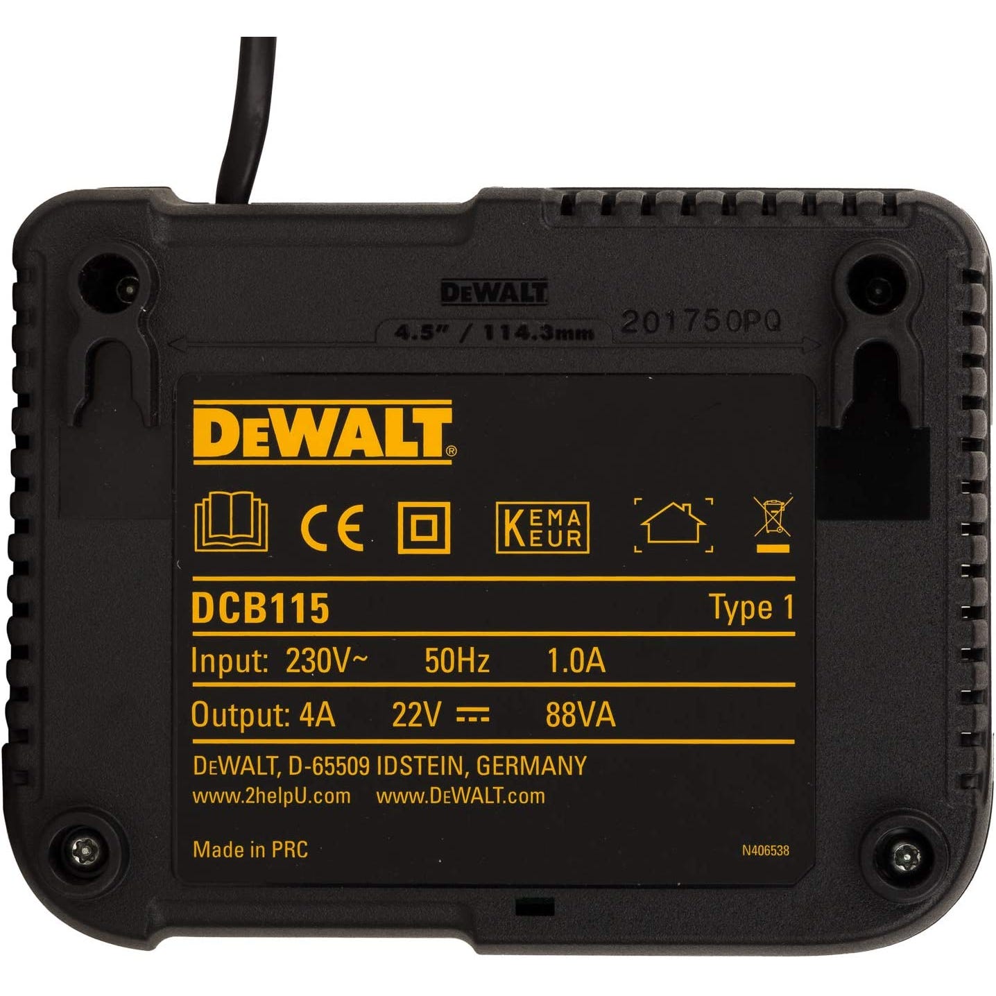 Kit chargeur multivoltage et 3 batteries 18V 2Ah Li-Ion DCB115D3 DeWalt 4