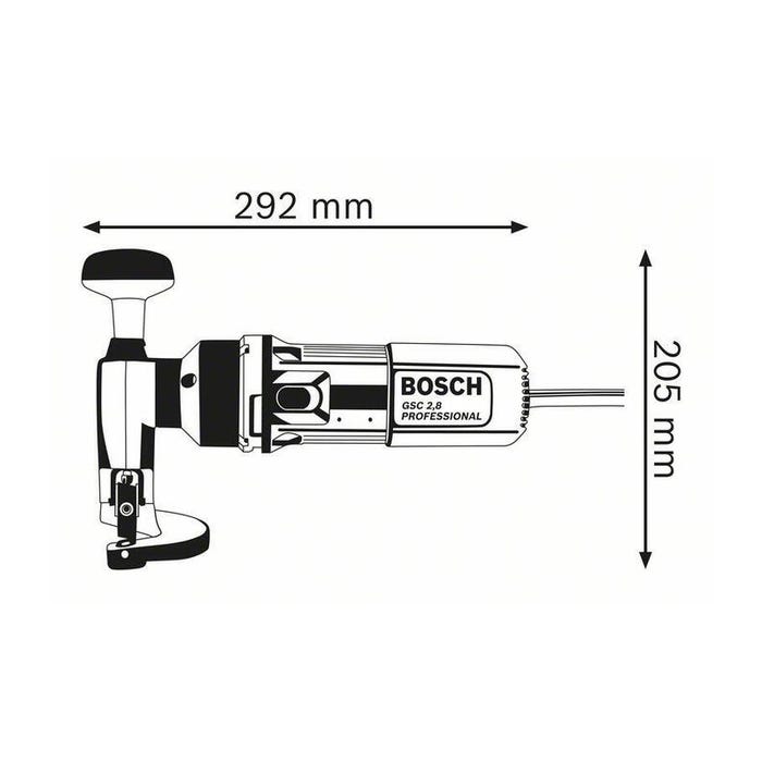 Bosch - Cisaille 2,8mm 500W - GSC 2,8 Bosch Professional 4