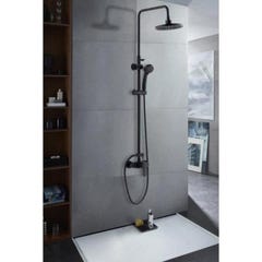ROUSSEAU Colonne de douche avec robinet mitigeur mécanique Shenti noir 6