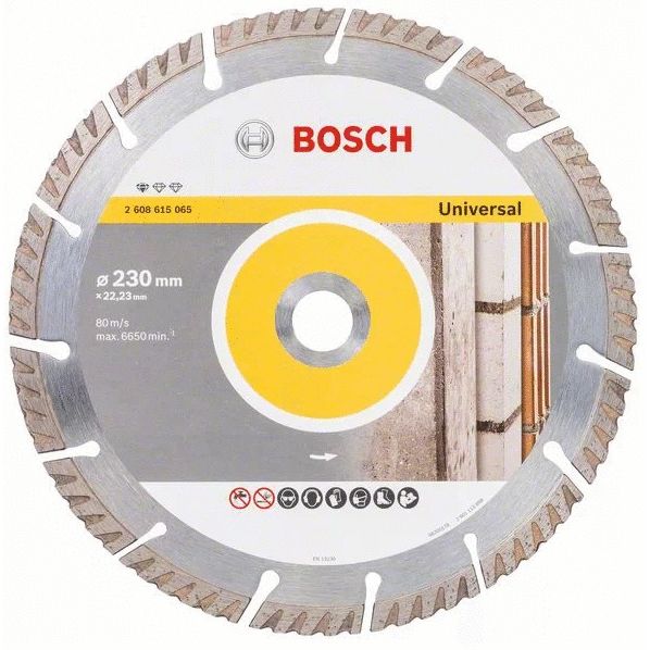 Disque 230 x 2.3 mm diamant pour béton (segment de 10 mm) - BOSCH - 2608615065