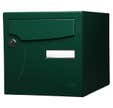 Boîte aux lettres normalisée 2 portes extérieur RENZ acier vert brillant