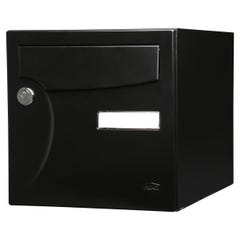 Boîte aux lettres normalisée 2 portes extérieur RENZ acier noir mat