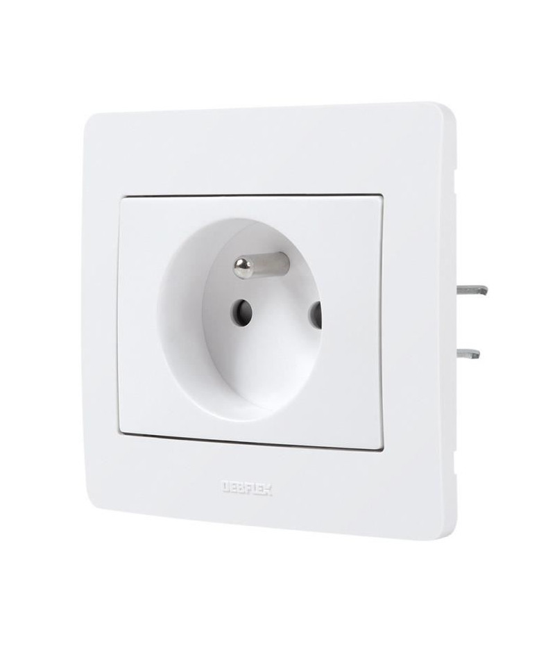 DEBFLEX DIAM2 Prise avec terre 16 A blanc