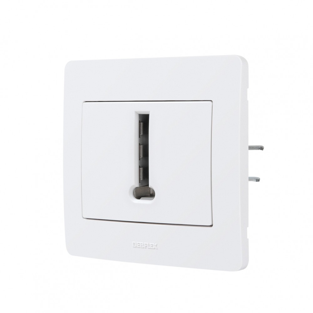Prise téléphone Diam2, DEBFLEX, blanc