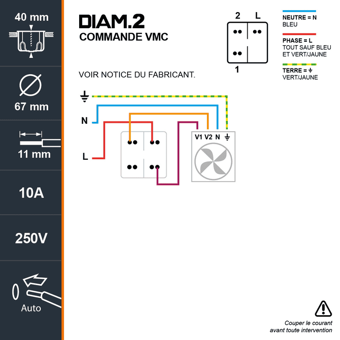 DIAM2 COMMANDE VMC BLANC 4