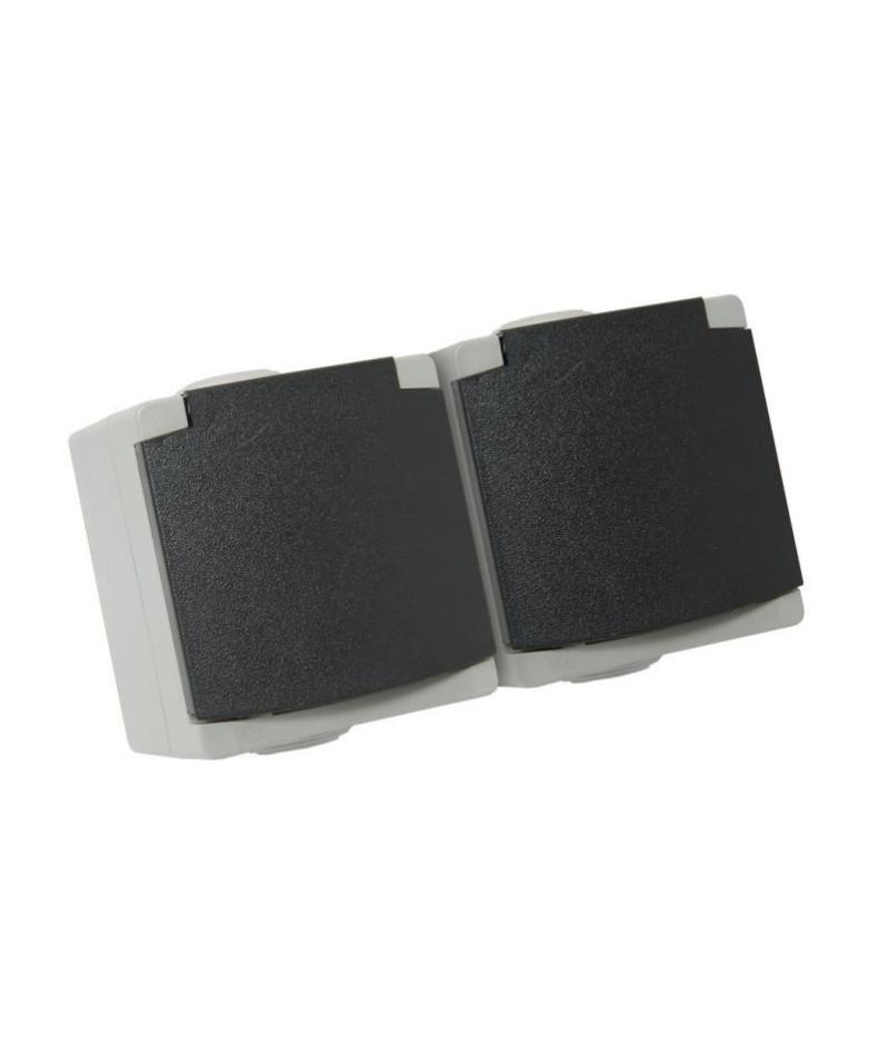 DEBFLEX PERLE Double prise avec terre 16 A