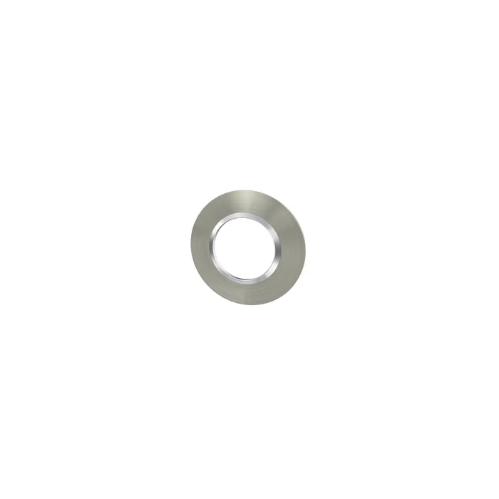 Plaque ronde dooxie 1 poste finition effet inox brossé - 600978 2