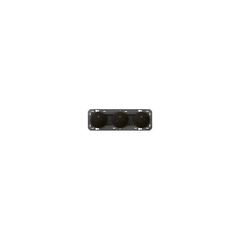 Triple prise de courant 2P+T Surface dooxie 16A précâblées finition noir - emballage blister - 095279 2