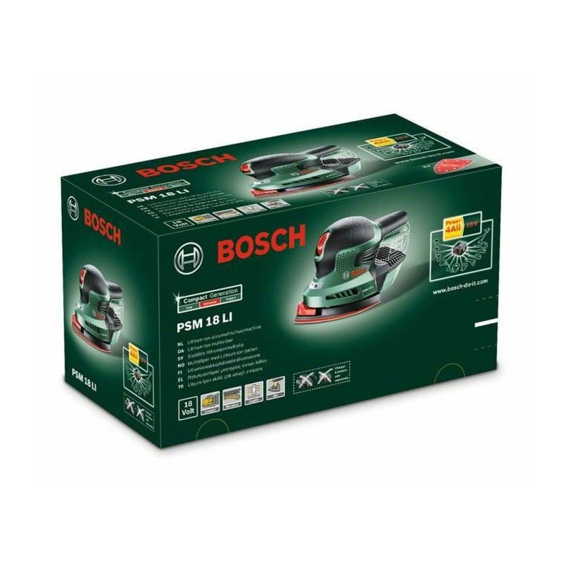 Ponceuse Multiple sans fil Bosch - PSM 18 LI Livree sans batterie ni chargeur 1