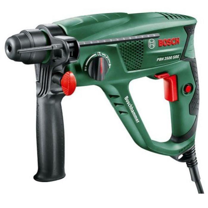 Perforateur Bosch - PBH 2500 SRE 600W, 1,9 J, 0 - 5.100 cps/min, Livre avec Accessoires et Coffret Plastique