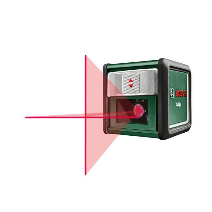 Laser lignes Bosch - Quigo Livre avec Pince universelle MM2 , Adaptation de fixation rapide et 2 piles AAA 0