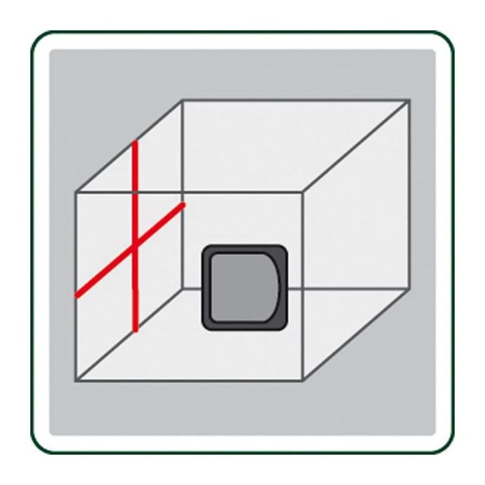 Laser lignes Bosch - Quigo Livre avec Pince universelle MM2 , Adaptation de fixation rapide et 2 piles AAA 4