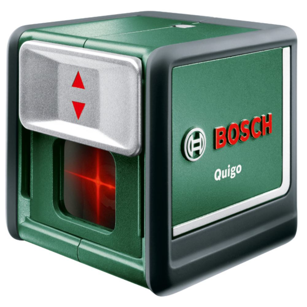 Laser lignes Bosch - Quigo Livre avec Pince universelle MM2 , Adaptation de fixation rapide et 2 piles AAA 5
