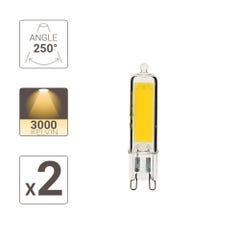 Pack de 2 ampoules RetroLED, culot G9, 3,7W cons. (400 lumens), lumière blanche chaud 1