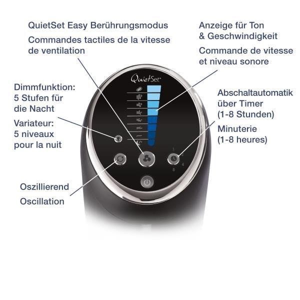 Ventilateur tour oscillant QuietSet/ / Télécommande / Coloris Noir HONEYWELL - HYF290E4 2