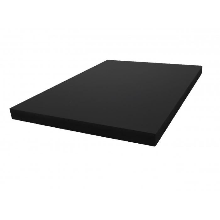 Panneau fibre composite plat et lisse Noir, E : 10 mm, l : 61 cm, L : 250 cm.525 1
