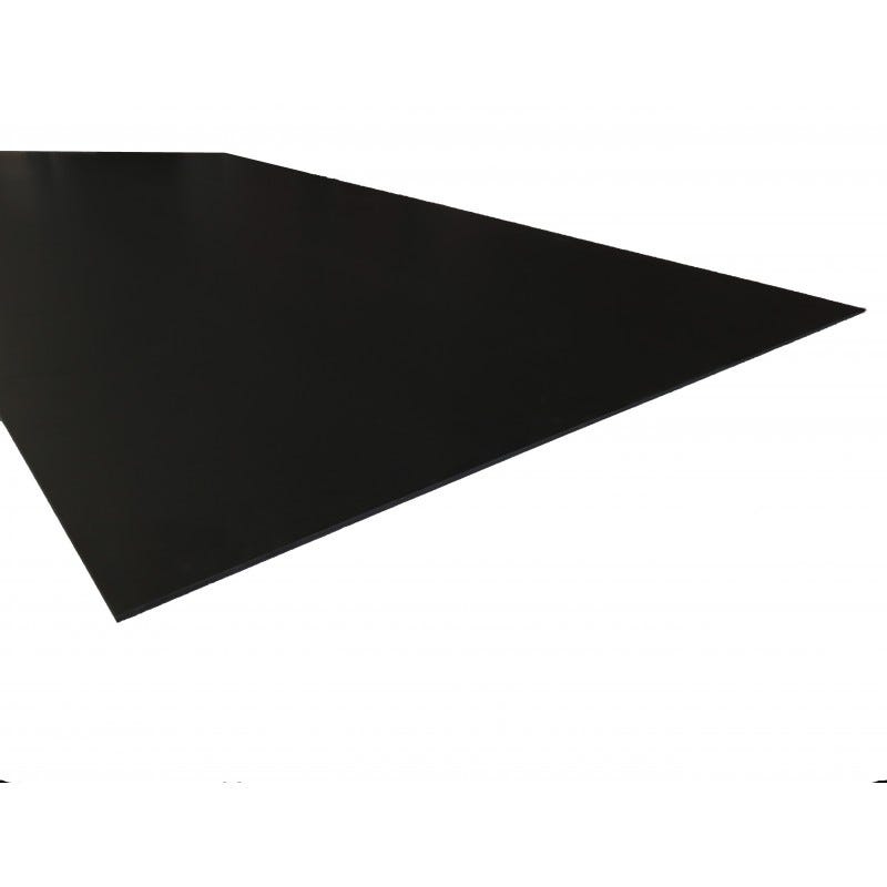 Panneau fibre composite plat et lisse Noir, E : 15 mm, l : 61 cm, L : 250 cm.525 2