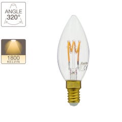 Ampoule LED Flamme / Vintage, culot E14, 4W cons. (18W eq.), 180 lumens, lumière blanc chaud 2