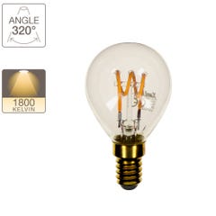 Ampoule LED (P45) / Vintage, culot E14, 4W cons. (18W eq.), 180 lumens, lumière blanc chaud 2
