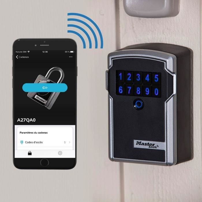MASTER LOCK Boite a cles Bluetooth securisee - Format L - Coffre a cle connectee 7
