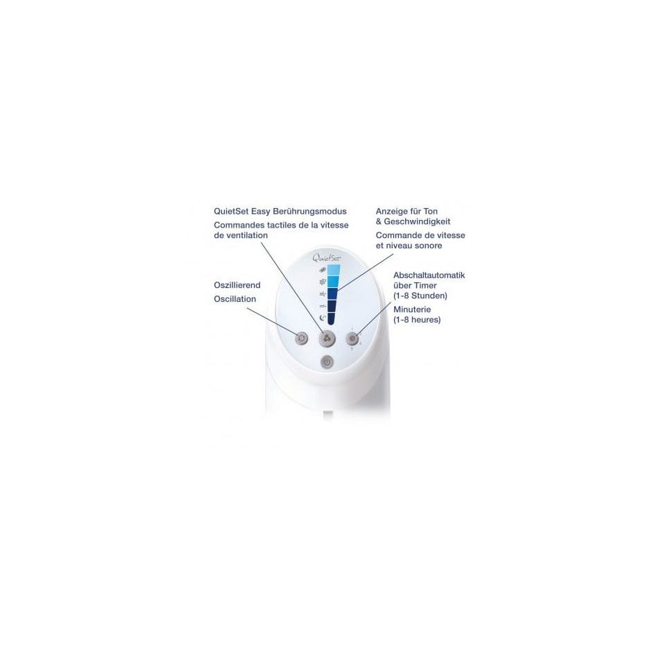 Ventilateur tour oscillant QuietSet / Télécommande / Coloris Blanc HONEYWELL - HYF260E4 3