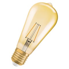 Lampe LED ST64 edison 1906 2,5W E27 2500°K non gradable 8