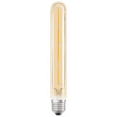 ampoule à led - osram ledfil tubulare vintage 1906 - e27 - 2.8w - 2400k - clt20 - verre ambre - osram 808171 1