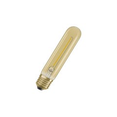 ampoule à led - osram ledfil tubulare vintage 1906 - e27 - 2.8w - 2400k - clt20 - verre ambre - osram 808171 4