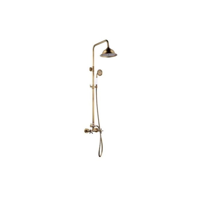 ROUSSEAU Colonne de douche avec robinet mélangeur Retro - Vieux-bronze 0