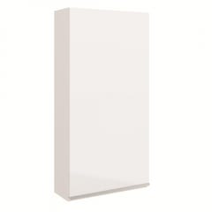 Armoire de salle de bain 40x80 laqué blanc brillant à suspendre 3