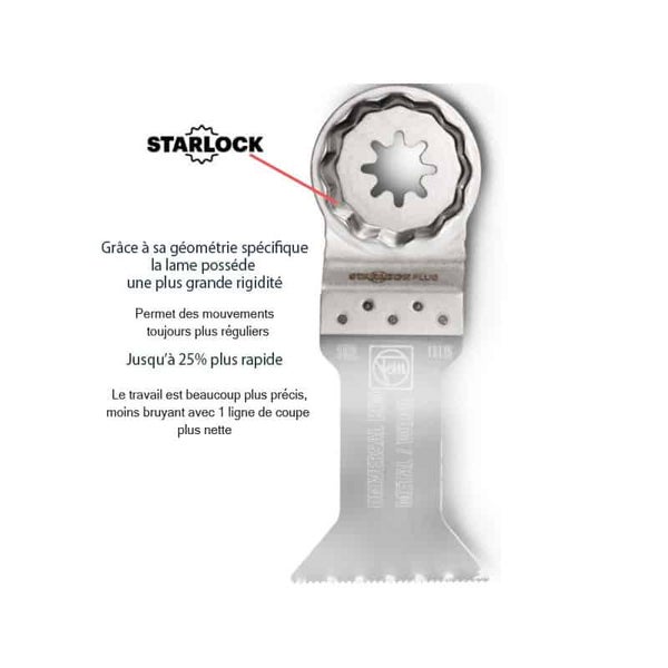 Lame de scie bois/métal E-Cut Universelle Starlock Plus FEIN - 60x28 mm - 63502151210 4