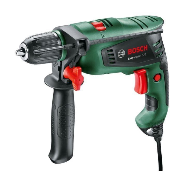 Perceuse à percussion easy impact 570 w mandrin auto-serrant 13 mm mallette