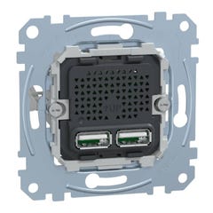 Prise USB A D-Life Schneider - 2xUSB A - 10.5W 0