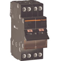 Interrupteur modulaire 4 pôles 25A - HAGER : SBN425 0
